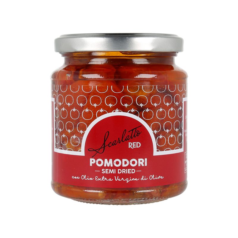 pomodori semi dry con olio extra vergine di oliva